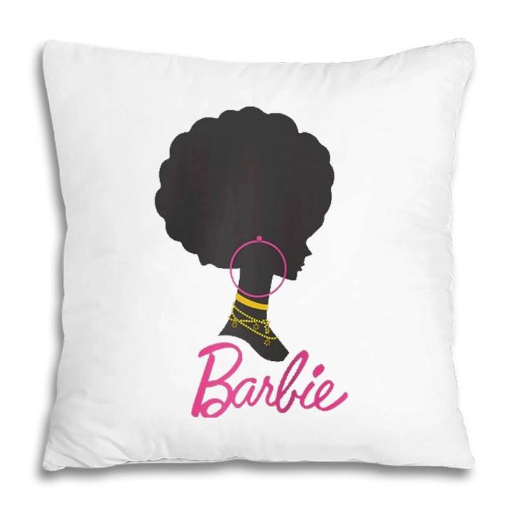 Barbie Afro Barbie Raglan Baseball Tee Pillow