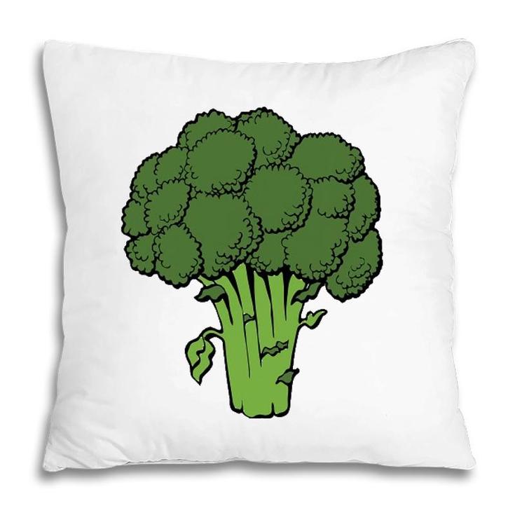 Broccoli Is Life Fun Graphic Vegetable Pillow