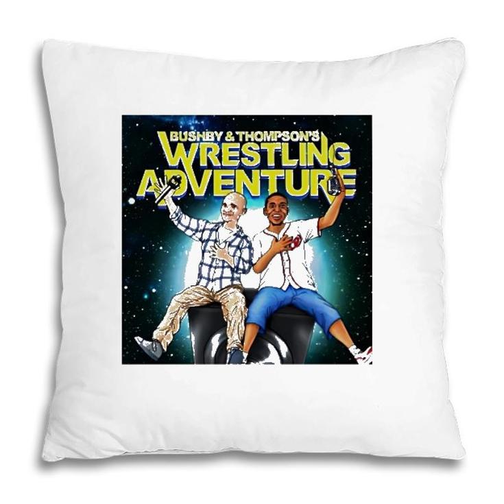 Bushby And Thompsons Wrestling Adventure Pillow