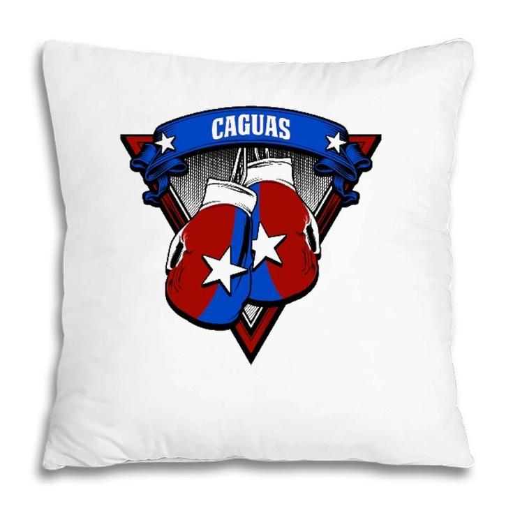 Caguas Puerto Rico Boxing Gloves Puerto Rican Camisas Pillow