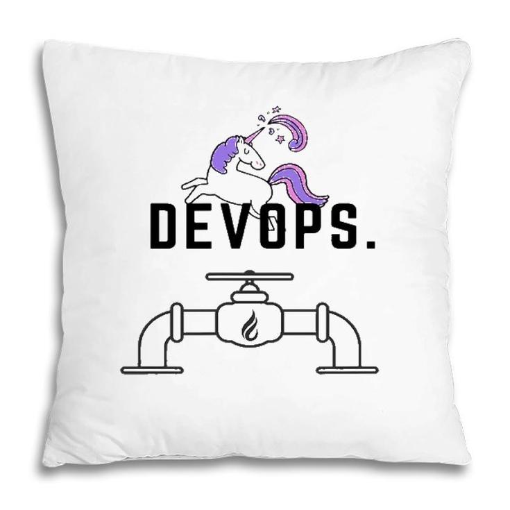 Devops Engineer Unicorn Funny Gift Pillow