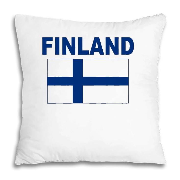 Finland Flag Cool Finnish Suomi Flags Gift Top Tee Pillow