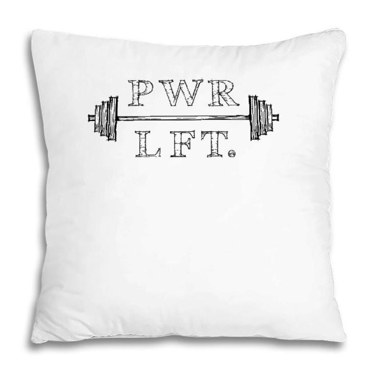 Gym Motivation Fitness Workout Barbell Lifting Pillow