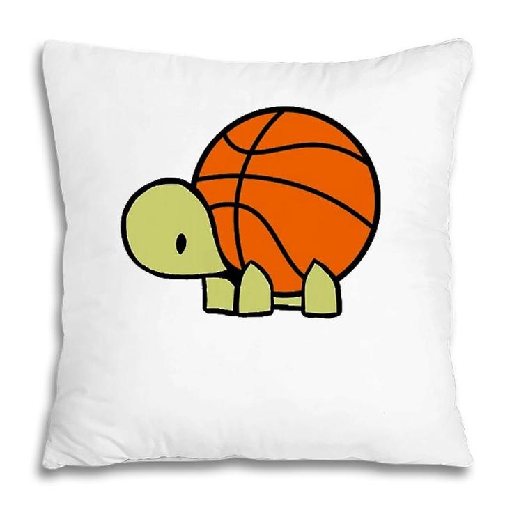 Max Turtle Loves Basketball I Baller Turtles Team Pillow