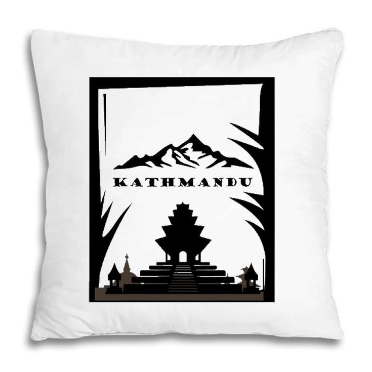 Mens Kathmandu Nepal Lovers Gift Pillow