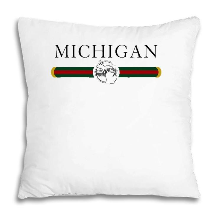 Michigan Style Home State Gift Pillow