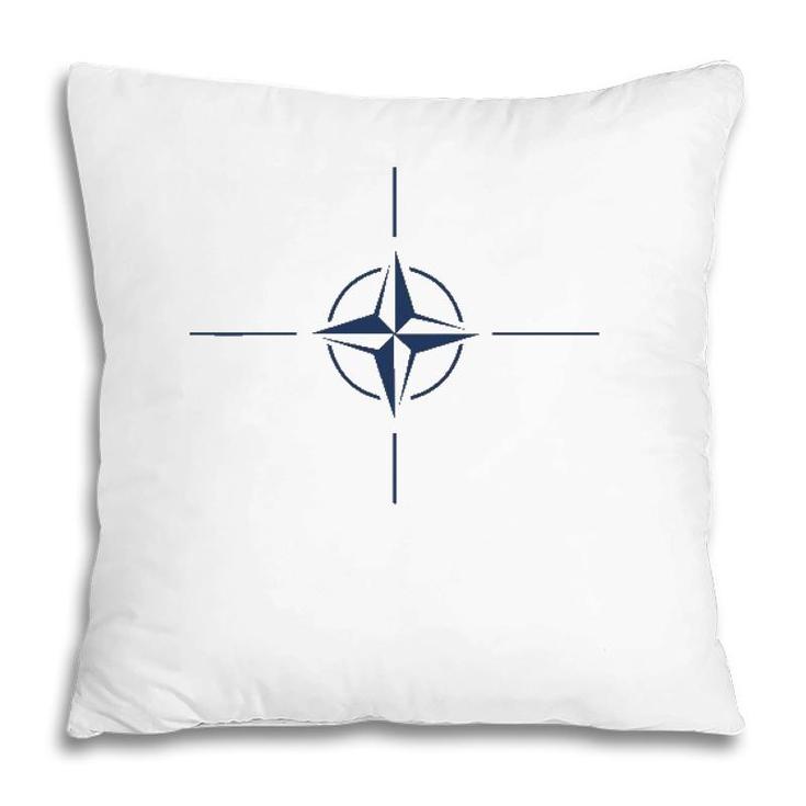 Nato Insignia Allied Forces Wind Rose Pillow
