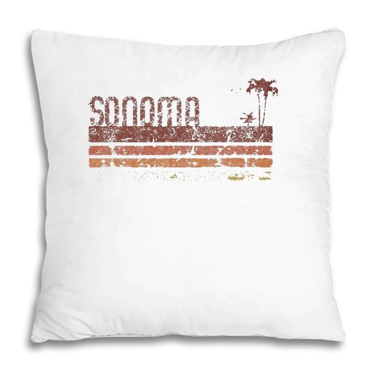Sonoma Vintage 70S 80S Vacation Pillow