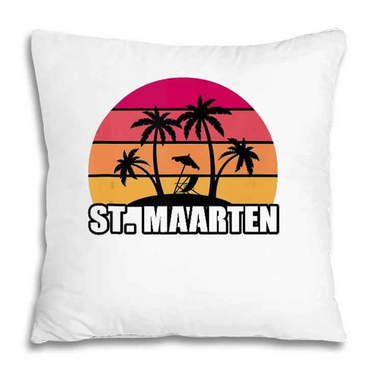 St Maarten Vacation Souvenir Gift  Pillow