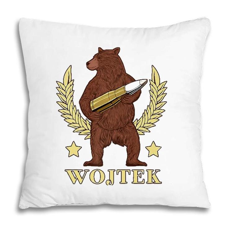 The Bear Wojtek  Lovers Gift Pillow