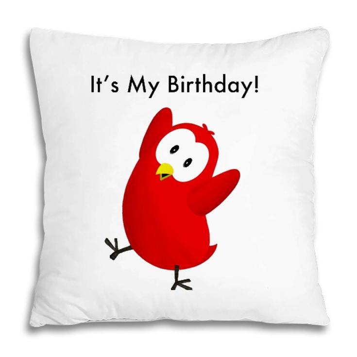 The Official Sammy Bird Its My Birthday Pillow