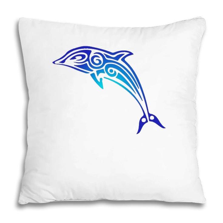 Tribal Dolphin Gift Hawaii Islander Polynesian Maori Art Pillow