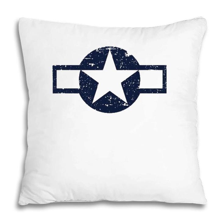 Vintage 1943 To 1947 Style Us Military Aviation Roundel Pillow