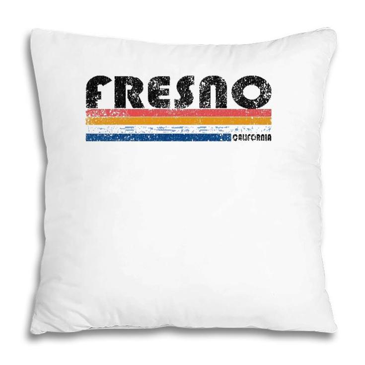 Vintage 1980S Style Fresno California Pillow