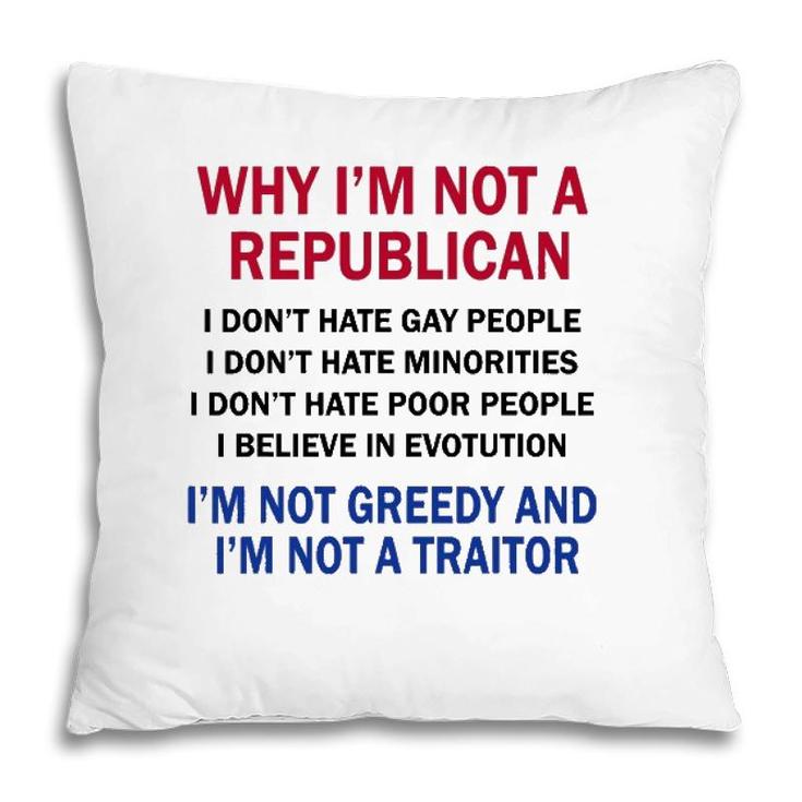 Why Im Not A Republican I Dont Hate Gay People Pillow