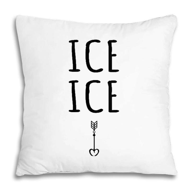 Womens Pregnancy Baby Expecting Ice Cute Pregnancy Announcement V-Neck Pillow