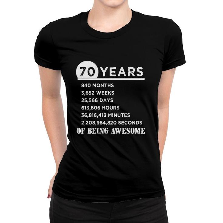 70Th Birthday 70 Years Old Anniversary Interesting 2022 Gift Women T-shirt