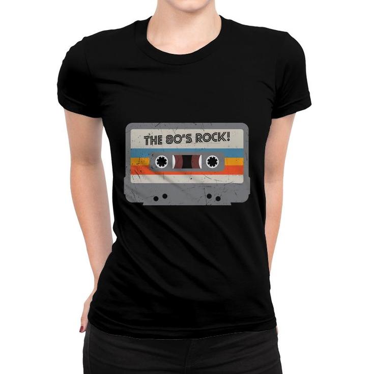 80S Styles The 80S Rock Radio Great Graphic Women T-shirt