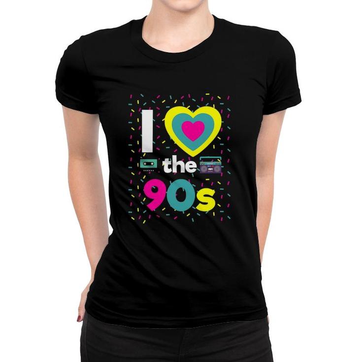 90S Outfit I Love The 90S Retro Party Dress Gift Women T-shirt