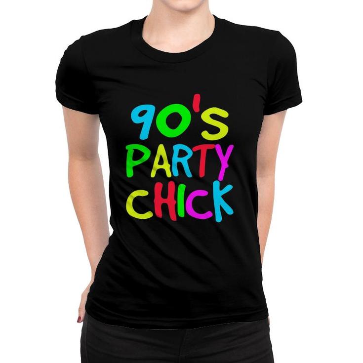 90S Party Chick 80S 90S Costume Party Tee Women T-shirt