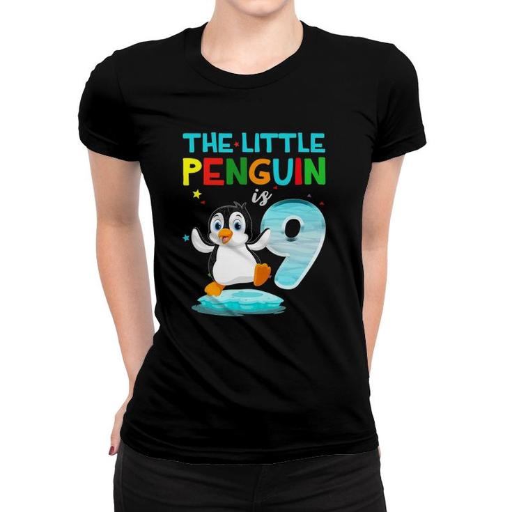 9Th Birthday  Penguin S Birthday  9 Years Old Women T-shirt