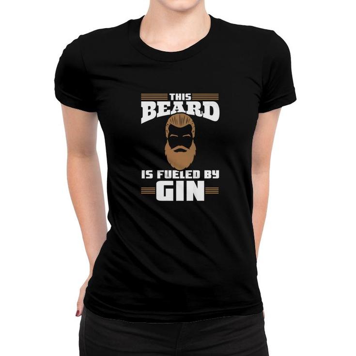 Alcohol Beard Fueled By Gin Tees Funny Alcoholic Men Women T-shirt