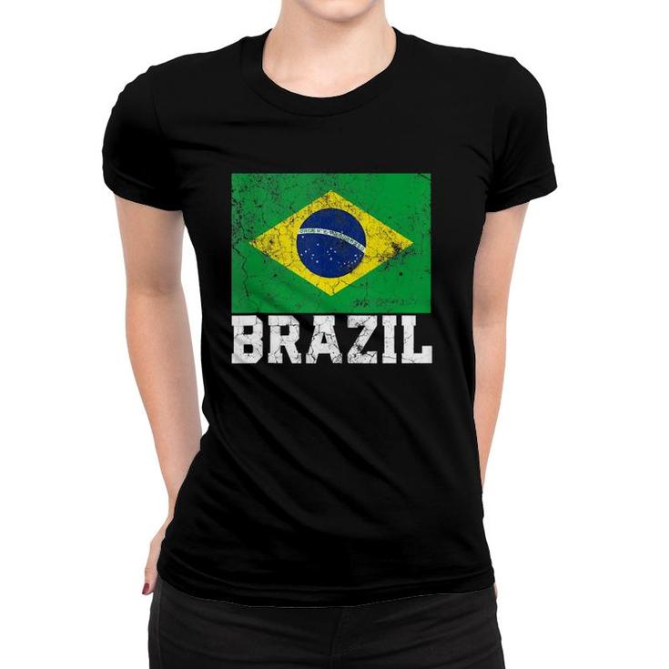 Brazilian Brazil Flag National Pride Family Roots Men Women  Women T-shirt