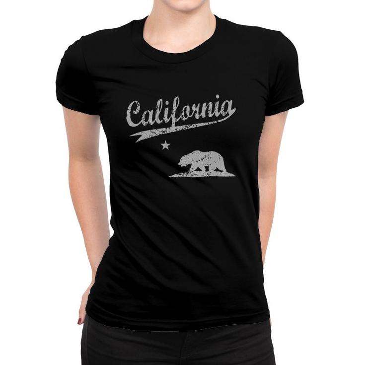 California Republic Flag Vintage Distressed Men Women Kids  Women T-shirt