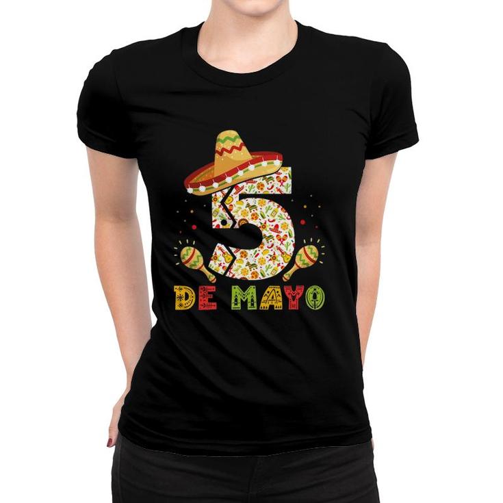 Cinco De Mayo  Sombrero Mexican 5 De Mayo Women T-shirt