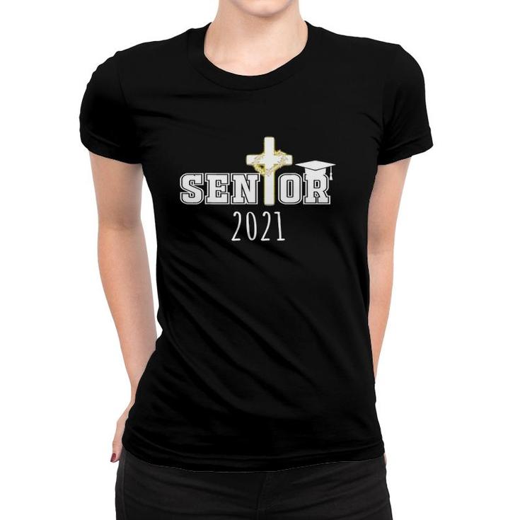 Class Of 2021 Graduate Senior 2021 Christian Graduation Women T-shirt
