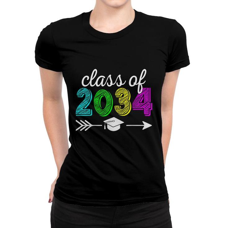 Class Of 2034 Grow With Me Hello Kindergarten Back To School  Women T-shirt