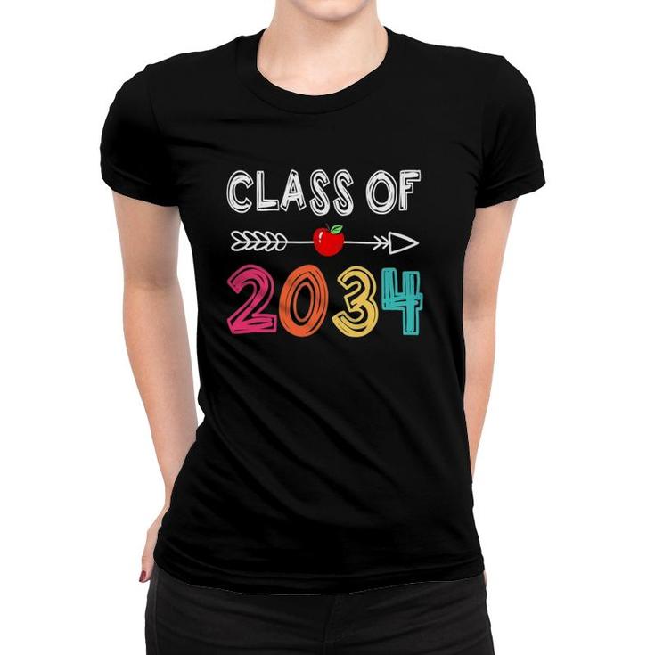 Class Of 2034 Pre K Graduate Preschool Graduation Women T-shirt