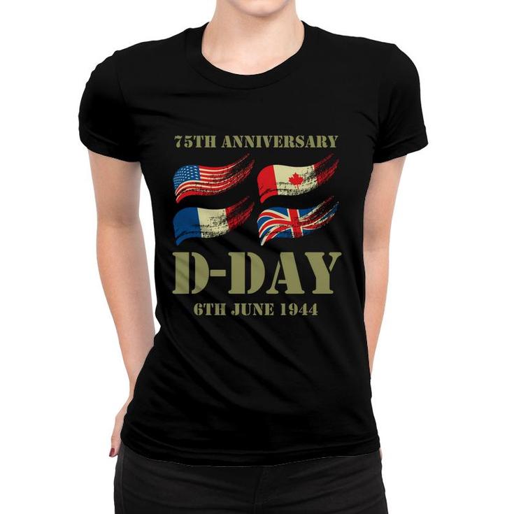 D-Day 75Th Anniversary - Wwii Memorial   Women T-shirt