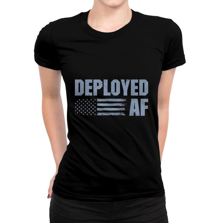 Deployed Af Funny Deployment Gift For Military Husband Wife  Women T-shirt