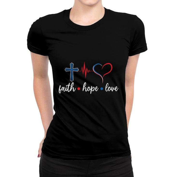 Faith Hope Love Heart Nurse Heart Beat New 2022 Women T-shirt
