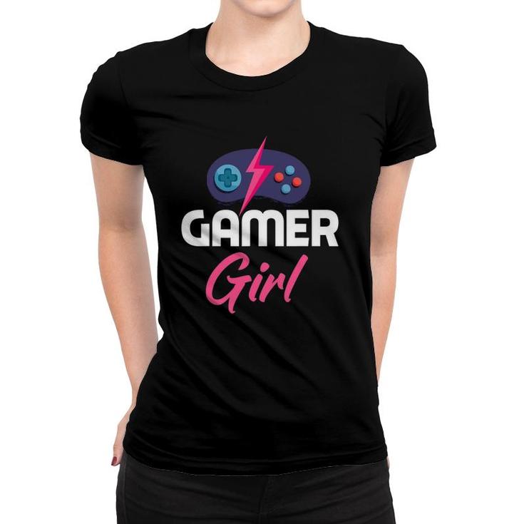 Funny Gamer Girl Video Games Funny Gaming Lover Gift Women T-shirt