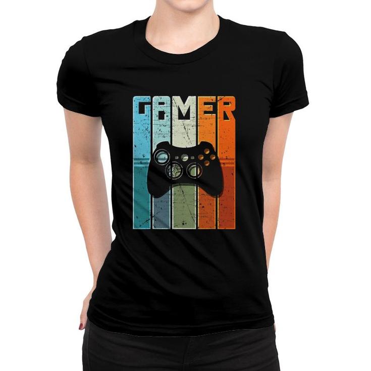 Gamer Gifts Retro Video Game Lovers Vintage Gamers Gaming Women T-shirt