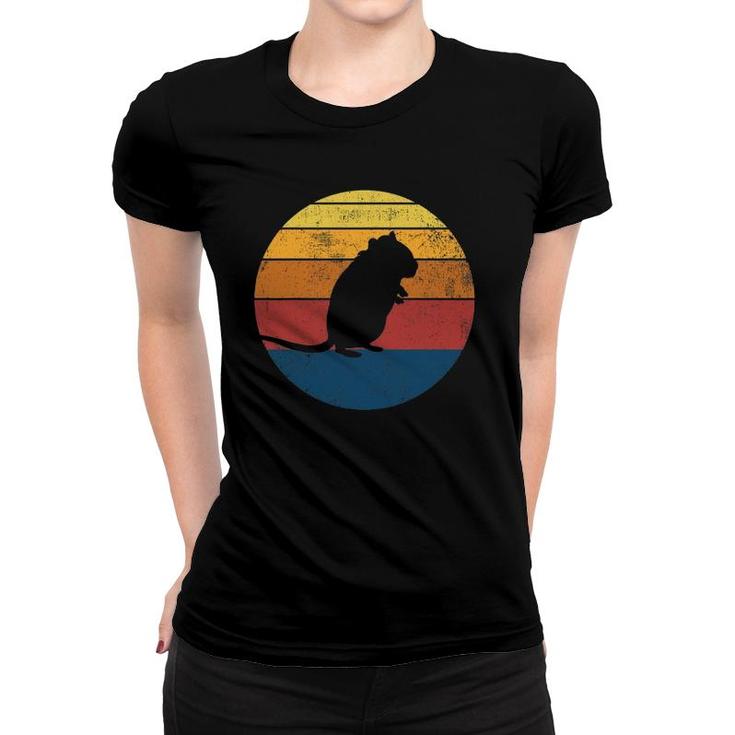 Gerbil Vintage Retro Gerbil Silhouette Women T-shirt Gerbil Vintage Retro Gerbil Silhouette Women T-shirt