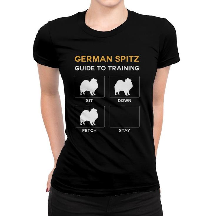 German Spitz Guide To Training Dog Obedience Dog Commands Women T-shirt