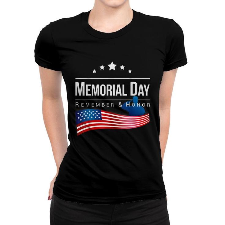Honor And Remember Memorial Day  Women T-shirt