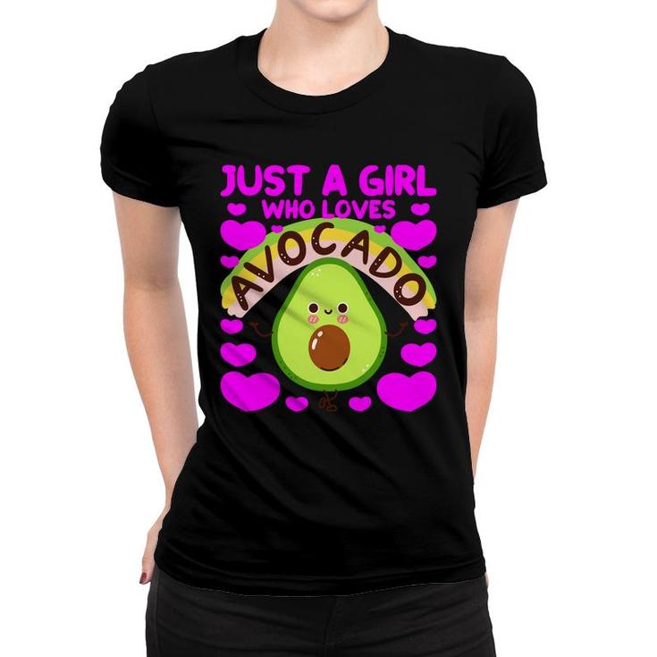 Just A Girl Who Loves Avocado Funny Women T-shirt