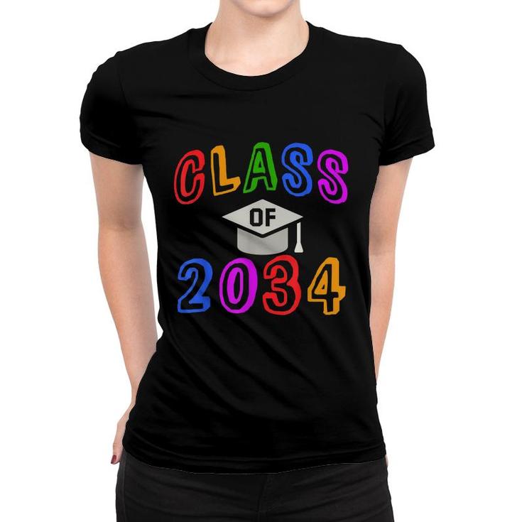 Kindergarten Graduation Year Class Of 2034 Grow Up With Me  Women T-shirt