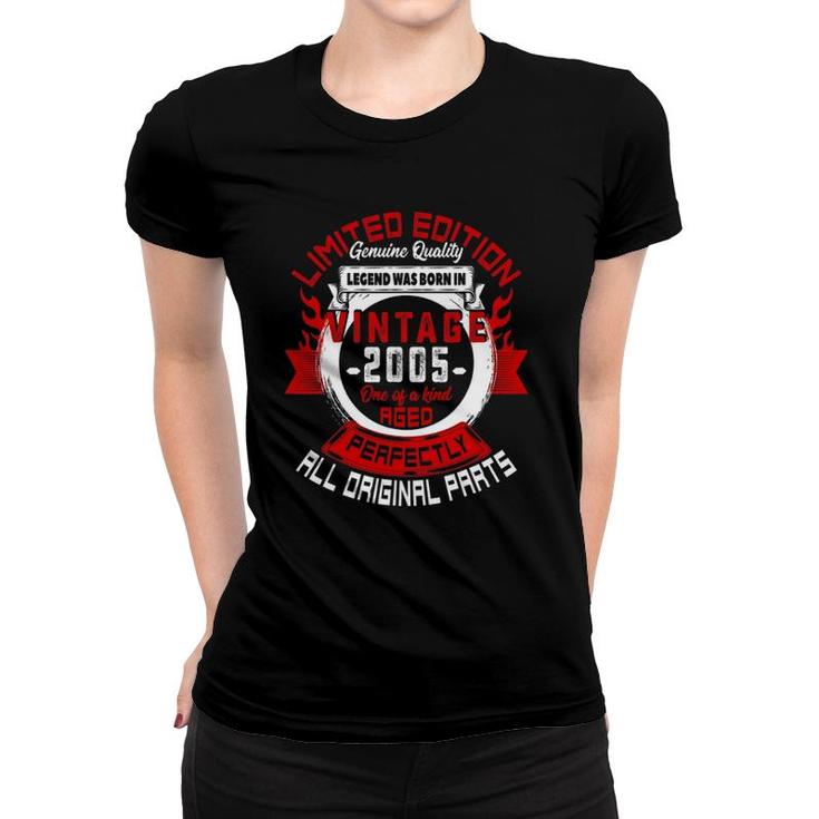 Legend Born In 2005 17Th Birthday Tee For 17 Years Old Women T-shirt