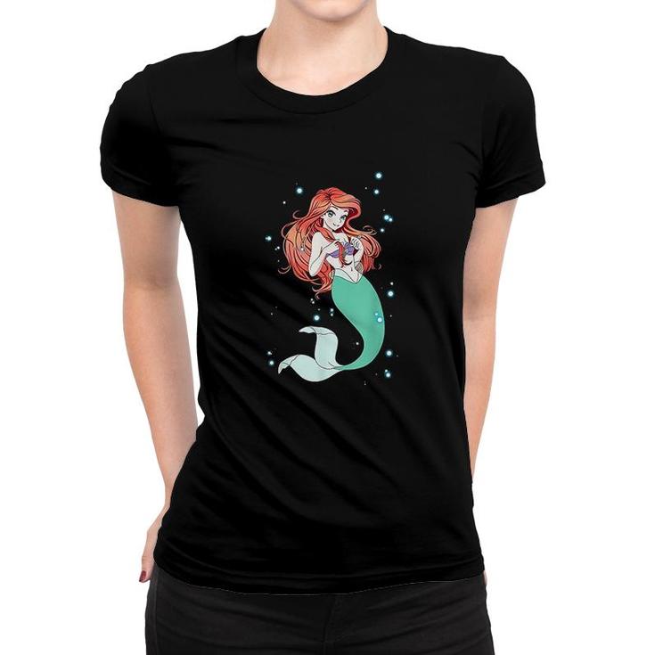Little Mermaid Anime Ariel Graphic Women T-shirt