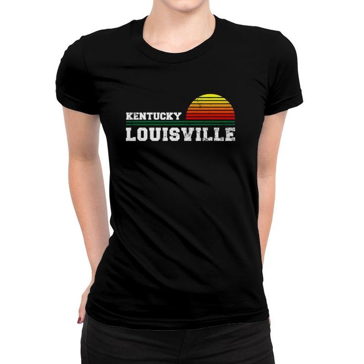 Louisville Kentucky Distressed Ky Gift Souvenir Women T-shirt