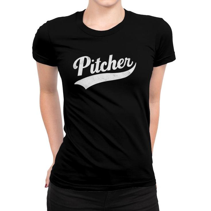 Mens Funny Pitcher Gay Pride  Women T-shirt