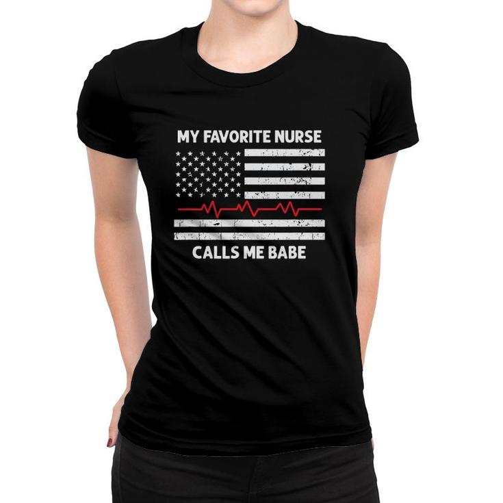 Mens My Favorite Nurse Calls Me Babe Gift For Boyfriend Husband Women T-shirt