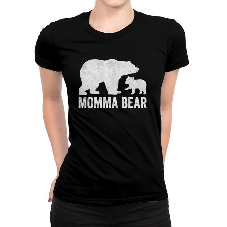 Momma Bear Mothers Day S Funny Cub Kid Women T-shirt