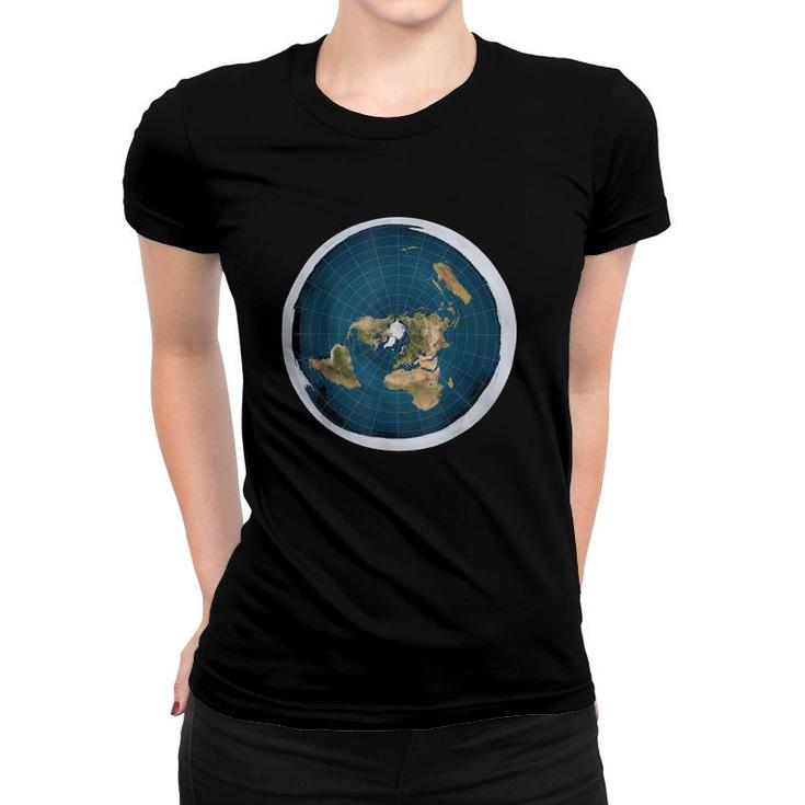 Nice Flat Earth Gift Save The Earth Women T-shirt