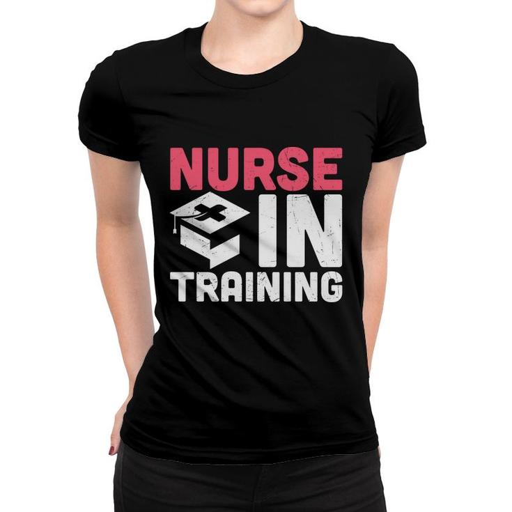 Nurse In Training Pink And White Great Graphic New 2022 Women T-shirt